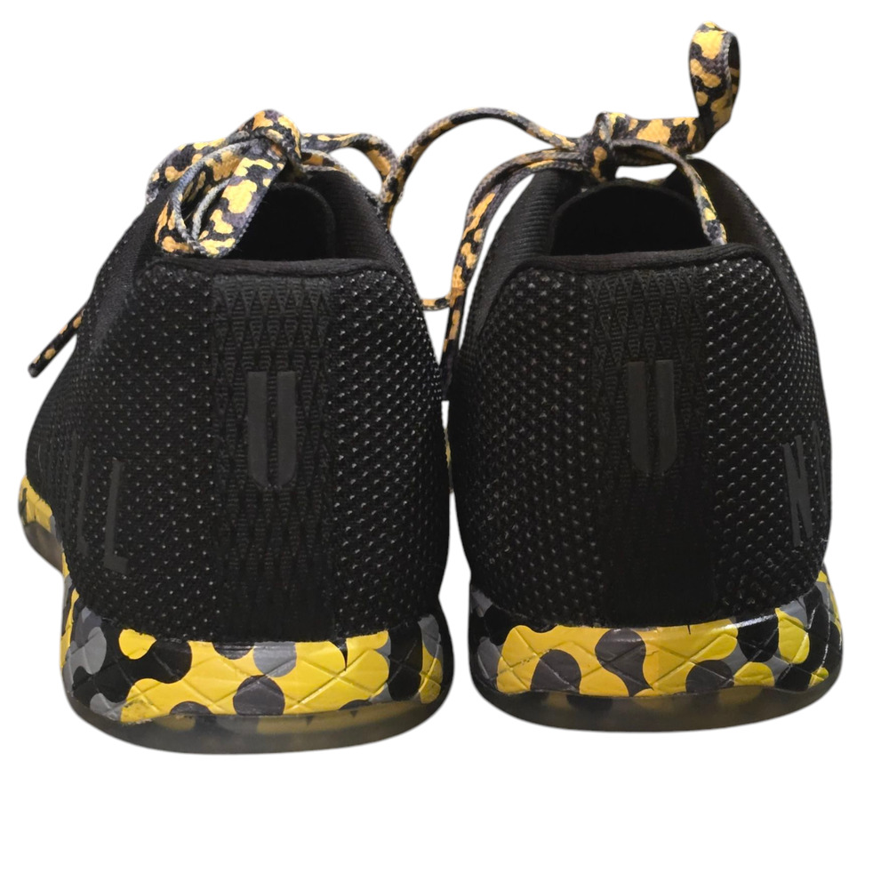 Nobull Super fabric Trainer Shoes  Sneakers Black/Yellow, Size 8.5 (W) & 7 (M) - Picture 4 of 7